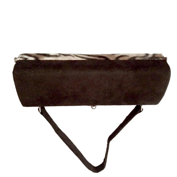 Vintage Mini Tiger Print Faux Fur Handbag, Clutch, Evening Bag, Mini Bag - Picture 5 of 10